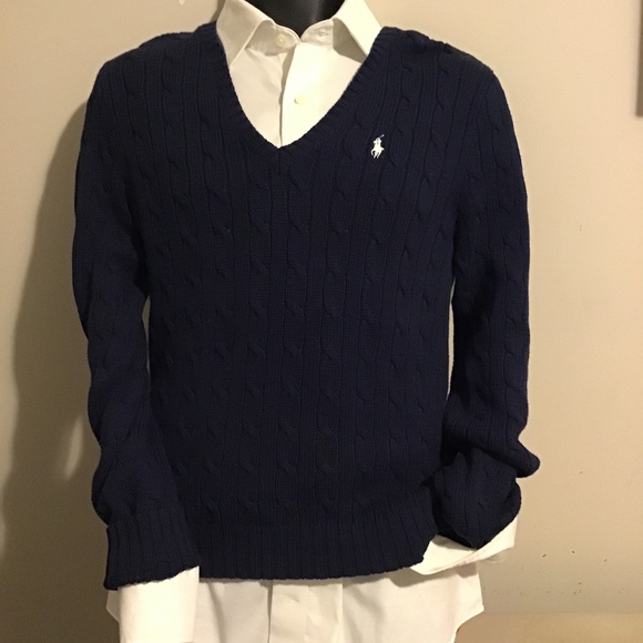 Other - 🔥🔥NEW CONDITION, CABLE KNIT SWEATER, POLO RALPH LAUREN, MEDIUM, UNISEX , BLUE